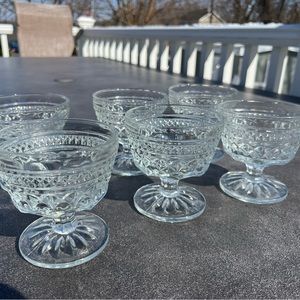 Vintage Anchor Hocking Wexford Glasses - Set of 6